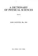 Tapa de A dictionary of physical sciences
