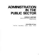 Tapa de Administration in the public sector
