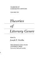 Tapa de Theories of literary genre