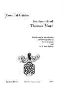 Tapa de Essential articles for the study of Thomas More