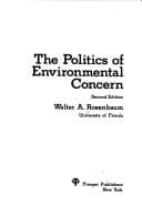 Tapa de The politics of environmental concern