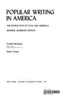 Tapa de Popular writing in America