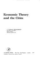 Tapa de Economic theory and the cities