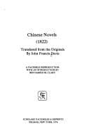Tapa de Chinese novels (1822)