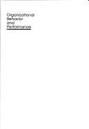 Tapa de Organizational behavior and performance