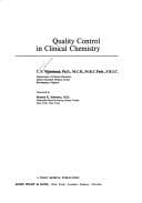 Tapa de Quality control in clinical chemistry