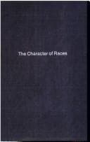 Tapa de The character of races