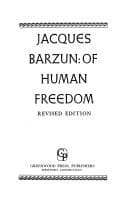 Tapa de Of human freedom