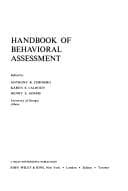 Tapa de Handbook of behavioral assessment