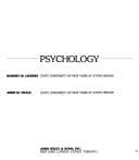 Tapa de Psychology