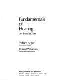 Tapa de Fundamentals of hearing