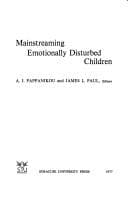 Tapa de Mainstreaming emotionally disturbed children