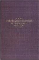 Tapa de A plea for the abolition of tests in the University of Oxford