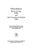 Tapa de Booke at large (1580) and Bref grammar for English (1586)