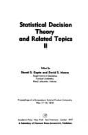 Tapa de Statistical decision theory and related topics II