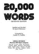 Tapa de 20,000 words