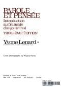 Tapa de Parole et pensée