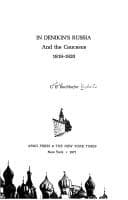 Tapa de In Denikin's Russia and the Caucasus, 1919-1920