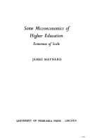 Tapa de Some microeconomics of higher education