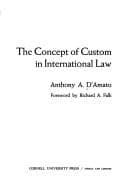 Tapa de The concept of custom in international law