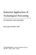 Tapa de Industrial applications of technological forecasting