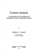 Tapa de Content analysis