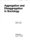 Tapa de Aggregation and disaggregation in sociology