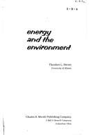 Tapa de Energy and the environment