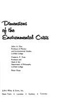 Tapa de Dimensions of the environmental crisis