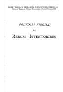 Tapa de De rerum inventoribus