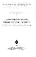 Tapa de Das Bild des Partners in Grillparzers Dramen
