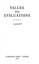 Tapa de Values and evaluations