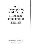 Tapa de Art, perception and reality