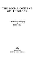 Tapa de The social context of theology