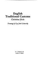 Tapa de English traditional customs