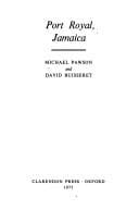 Tapa de Port Royal, Jamaica