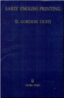 Tapa de Early English printing