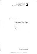 Tapa de Between two wars