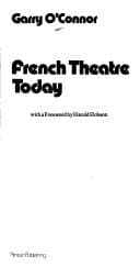 Tapa de French theatre today