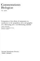 Tapa de Comparison of the effects of temperature on conduction in the sympathetic nerve and ganglion of a hibernating and a non-hibernating mammal