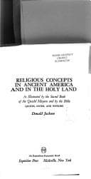 Tapa de Religious concepts in ancient America and in the Holy Land