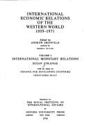 Tapa de International monetary relations