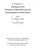 Tapa de Techniques for the assessment of microbial production and decomposition in fresh waters