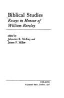 Tapa de Biblical studies