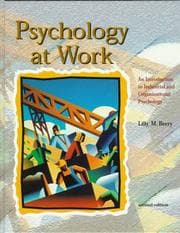 Tapa de Psychology at work