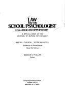 Tapa de Law and the school psychologist