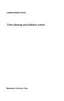 Tapa de Town planning and pollution control