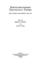 Tapa de Northamptonshire Lieutenancy papers and other documents, 1580-1614