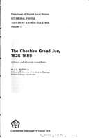 Tapa de The Cheshire grand jury, 1625-1659