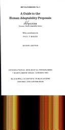 Tapa de A guide to the human adaptability proposals